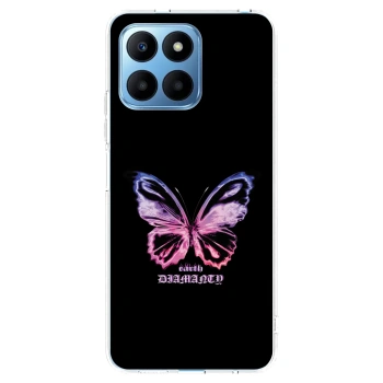 Picasee silikónový prehľadný obal pre Honor 70 Lite - Diamanty Purple