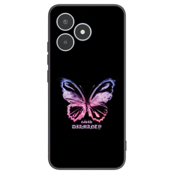 Picasee silikónový čierny obal pre Realme C53 - Diamanty Purple