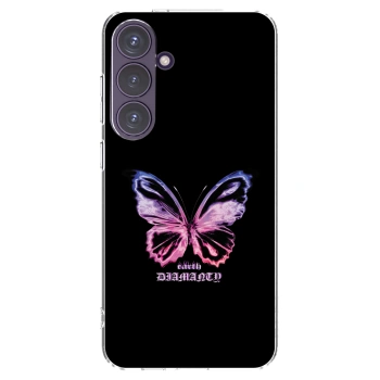 Picasee silikónový prehľadný obal pre Samsung Galaxy S24+ S926B 5G - Diamanty Purple