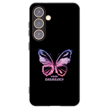 Picasee silikónový čierny obal pre Samsung Galaxy S24 S921B 5G - Diamanty Purple