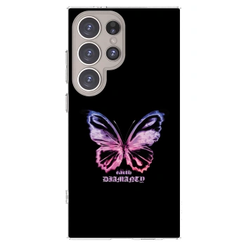 Picasee silikónový prehľadný obal pre Samsung Galaxy S24 Ultra S928B 5G - Diamanty Purple