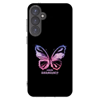 Picasee silikónový prehľadný obal pre Samsung Galaxy S23 FE S711B - Diamanty Purple