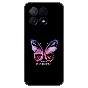 Picasee silikónový čierny obal pre Xiaomi Poco X6 Pro - Diamanty Purple
