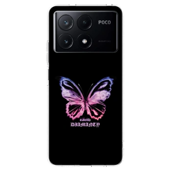 Picasee silikónový prehľadný obal pre Xiaomi Poco X6 Pro - Diamanty Purple