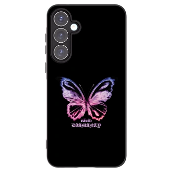 Picasee silikónový čierny obal pre Samsung Galaxy A55 5G A556B - Diamanty Purple