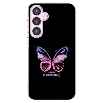 Picasee silikónový prehľadný obal pre Samsung Galaxy A55 5G A556B - Diamanty Purple