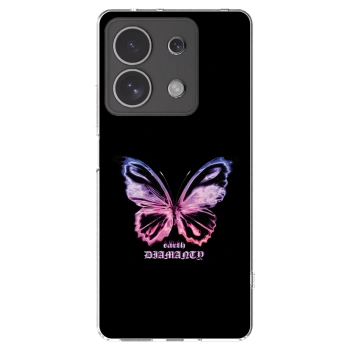 Picasee silikónový prehľadný obal pre Xiaomi Redmi Note 13 4G - Diamanty Purple
