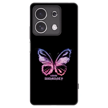 Picasee silikónový čierny obal pre Xiaomi Redmi Note 13 4G - Diamanty Purple