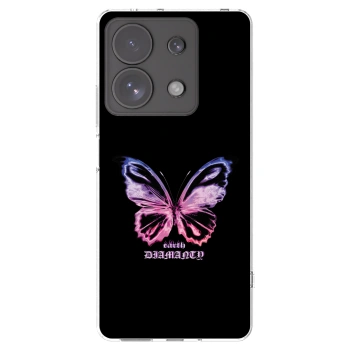 Picasee silikónový prehľadný obal pre Xiaomi Redmi Note 13 Pro 4G - Diamanty Purple