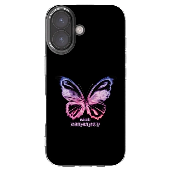 Picasee silikónový prehľadný obal pre Apple iPhone 16 - Diamanty Purple