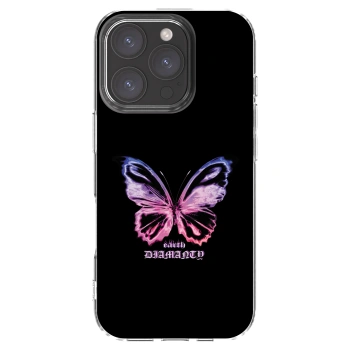 Picasee silikónový prehľadný obal pre Apple iPhone 16 Pro - Diamanty Purple