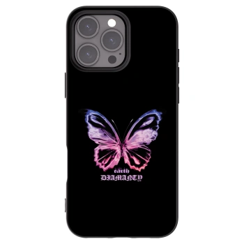 Picasee silikónový čierny obal pre Apple iPhone 16 Pro Max - Diamanty Purple
