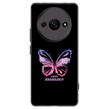 Picasee silikónový čierny obal pre Xiaomi Redmi A3 - Diamanty Purple