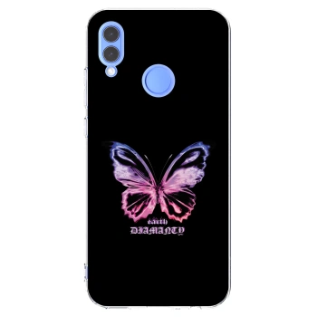 Picasee silikónový prehľadný obal pre Huawei P Smart 2019 - Diamanty Purple