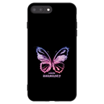 Picasee silikónový čierny obal pre Apple iPhone 8 Plus - Diamanty Purple