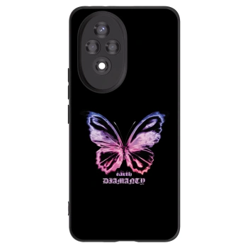 Picasee silikónový čierny obal pre Honor 200 Pro 5G - Diamanty Purple