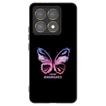 Picasee silikónový čierny obal pre Xiaomi 14T - Diamanty Purple