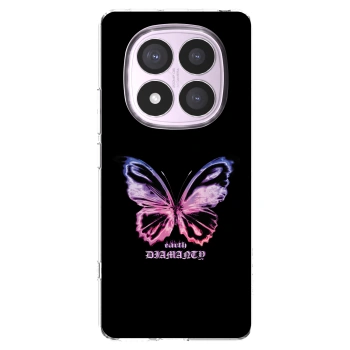 Picasee silikónový prehľadný obal pre Xiaomi Redmi Note 14 Pro 5G - Diamanty Purple