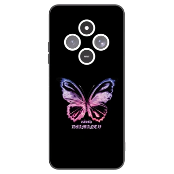 Picasee silikónový čierny obal pre Xiaomi Redmi 14C - Diamanty Purple