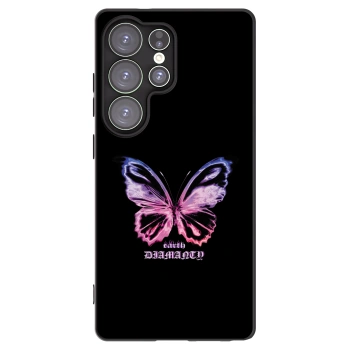 Picasee silikónový čierny obal pre Samsung Galaxy S25 Ultra 5G - Diamanty Purple