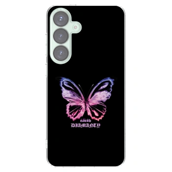 Picasee silikónový prehľadný obal pre Samsung Galaxy S25+ 5G - Diamanty Purple