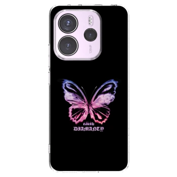 Picasee silikónový prehľadný obal pre Xiaomi Redmi Note 14 4G - Diamanty Purple