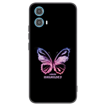 Picasee silikónový čierny obal pre Motorola Moto G34 5G - Diamanty Purple