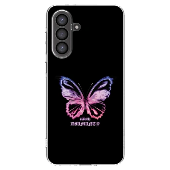 Picasee silikónový prehľadný obal pre Samsung Galaxy A56 5G A566B - Diamanty Purple