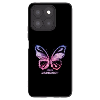 Picasee silikónový čierny obal pre Honor X8c - Diamanty Purple