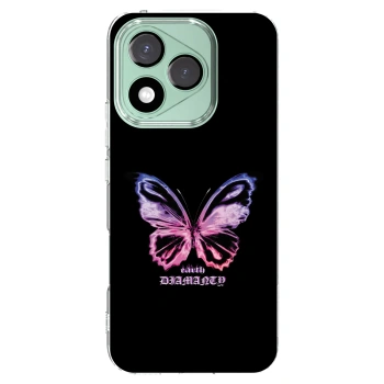 Picasee silikónový prehľadný obal pre Honor 400 Lite 5G - Diamanty Purple