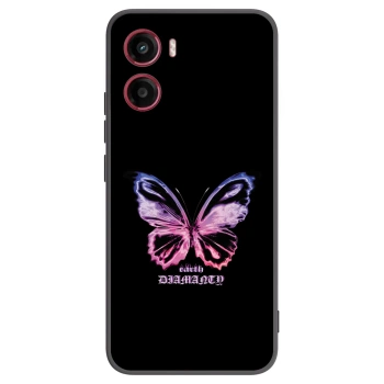 Picasee silikónový čierny obal pre Motorola Moto G05 - Diamanty Purple