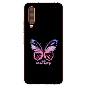 Picasee silikónový prehľadný obal pre Huawei P30 - Diamanty Purple