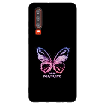 Picasee silikónový čierny obal pre Huawei P30 - Diamanty Purple