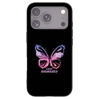 Picasee silikónový čierny obal pre Apple iPhone 17 Pro - Diamanty Purple
