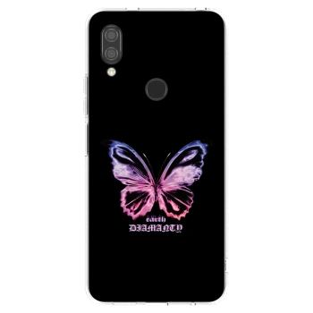 Picasee silikónový prehľadný obal pre Xiaomi Redmi 7 - Diamanty Purple