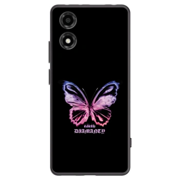 Picasee silikónový čierny obal pre Motorola Moto E14 - Diamanty Purple