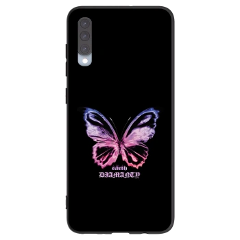 Picasee silikónový čierny obal pre Samsung Galaxy A70 A705F - Diamanty Purple