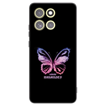 Picasee silikónový čierny obal pre Motorola Moto G86 5G - Diamanty Purple