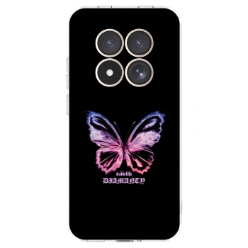 Picasee silikónový prehľadný obal pre Xiaomi Redmi Note 15 Pro 4G - Diamanty Purple