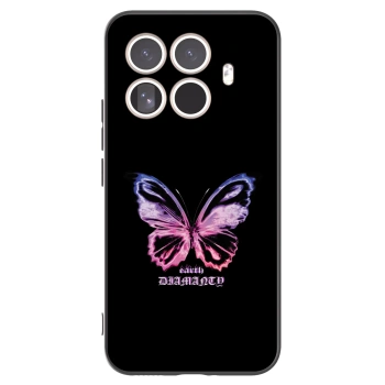 Picasee silikónový čierny obal pre Xiaomi 15T Pro - Diamanty Purple