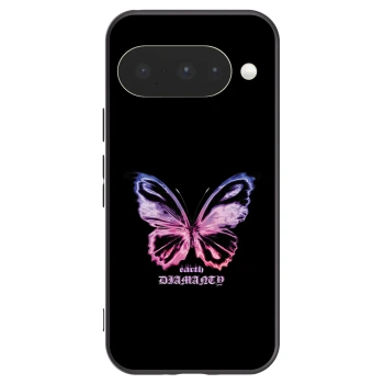 Picasee silikónový čierny obal pre Google Pixel 10 - Diamanty Purple