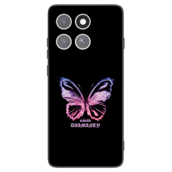 Picasee silikónový čierny obal pre Motorola Edge 60 Fusion - Diamanty Purple