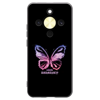 Picasee silikónový čierny obal pre Honor Magic8 Lite 5G - Diamanty Purple