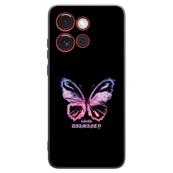 Picasee silikónový čierny obal pre Motorola Edge 60 Neo 5G - Diamanty Purple