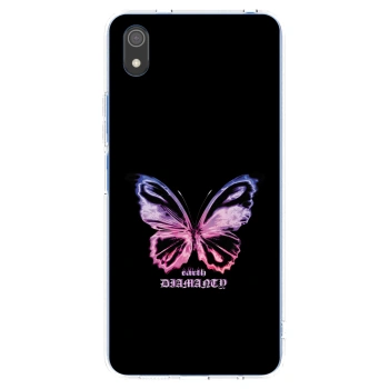 Picasee silikónový prehľadný obal pre Xiaomi Redmi 7A - Diamanty Purple