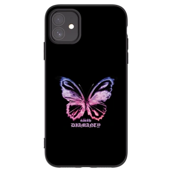 Picasee silikónový čierny obal pre Apple iPhone 11 - Diamanty Purple