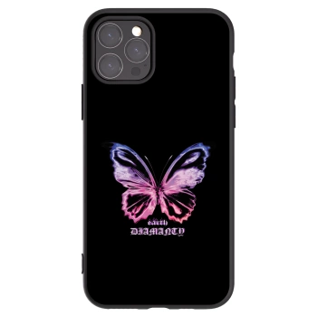 Picasee silikónový čierny obal pre Apple iPhone 11 Pro - Diamanty Purple