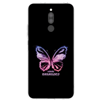 Picasee silikónový prehľadný obal pre Xiaomi Redmi 8 - Diamanty Purple