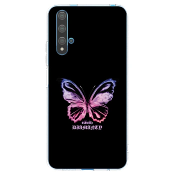 Picasee silikónový prehľadný obal pre Huawei Nova 5T - Diamanty Purple