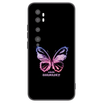 Picasee silikónový čierny obal pre Xiaomi Mi Note 10 (Pro) - Diamanty Purple